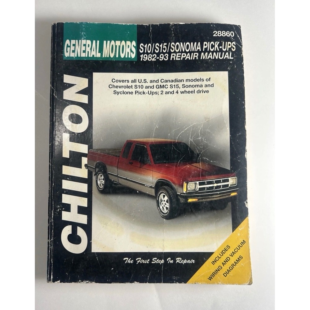 Chilton GM S10 S15 Sonoma Syclone 1982-93 Repair Manual 28860 Wiring Diagrams